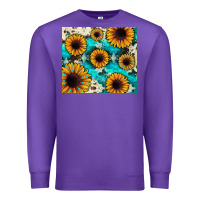 Purple gemstone sunflower Premium Sweatshirt - JahusDesignShop