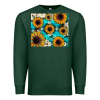 Sports Green gemstone sunflower Premium Sweatshirt - JahusDesignShop
