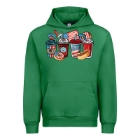Emerald 4th of july coffee cups Urban Hoodie - NancyCooperArtShop