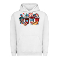 Pigment Lunar Rock 4th of july coffee cups Urban Hoodie - NancyCooperArtShop