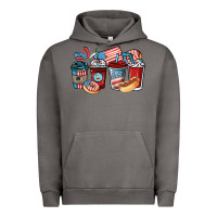 Pigment Tornado 4th of july coffee cups Urban Hoodie - NancyCooperArtShop