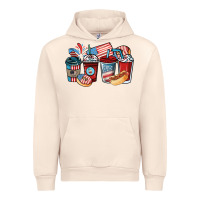 Sandshell 4th of july coffee cups Urban Hoodie - NancyCooperArtShop