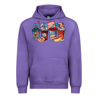 Tulip 4th of july coffee cups Urban Hoodie - NancyCooperArtShop