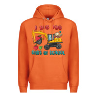 Carrot i dig 100 days of school excavator Premium Hoodie - MaliasSmallBusiness
