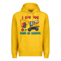 Lemon i dig 100 days of school excavator Premium Hoodie - MaliasSmallBusiness