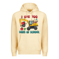 Pina Colada i dig 100 days of school excavator Premium Hoodie - MaliasSmallBusiness