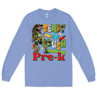Colony Blue ready to crush pre k Long Sleeve Tee - texasbilliewilder