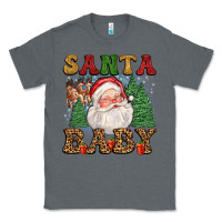 Charcoal Heather santa baby Classic Tee - FaDigitalArtStudio