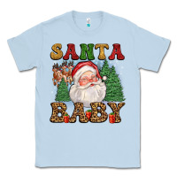 Dusty Blue santa baby Classic Tee - FaDigitalArtStudio