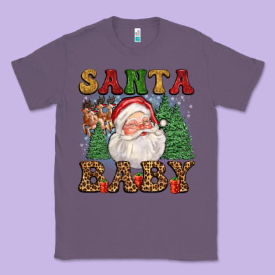 Santa Baby Classic Tee Designed By Fadigitalartstudio