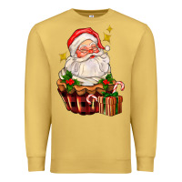 Antique Gold santa claus cupcake Premium Sweatshirt - AdoDesignShop
