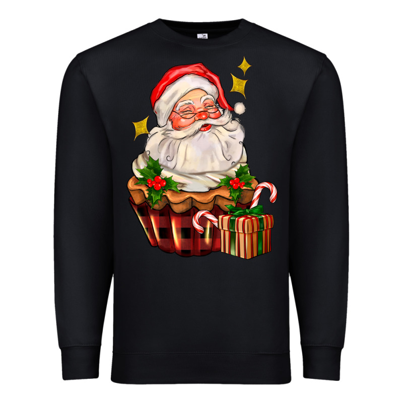 Santa Claus Cupcake Premium Sweatshirt by AdoDesignShop | Teevron