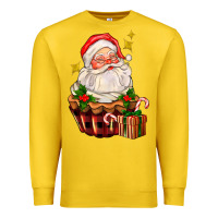 Lemon santa claus cupcake Premium Sweatshirt - AdoDesignShop