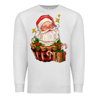 Oatmeal Heather santa claus cupcake Premium Sweatshirt - AdoDesignShop