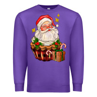 Purple santa claus cupcake Premium Sweatshirt - AdoDesignShop