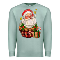Seafoam santa claus cupcake Premium Sweatshirt - AdoDesignShop