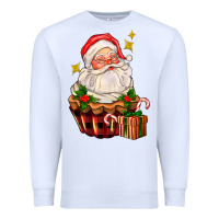 White santa claus cupcake Premium Sweatshirt - AdoDesignShop