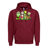 Burgundy tennis coffee cups Zipper Hoodie - Zillion Design Studio