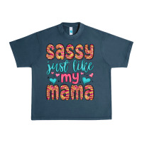 Midnight Navy sassy just like my mama Urban Heavy Tee - MaliasSmallBusiness