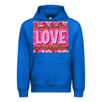 Cobalt love valentines day Urban Hoodie - NancyCooperArtShop