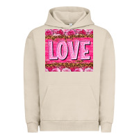 Pigment French Oak love valentines day Urban Hoodie - NancyCooperArtShop