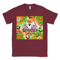 Burgundy spooky season Classic Tee - texasbilliewilder
