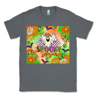 Charcoal Heather spooky season Classic Tee - texasbilliewilder