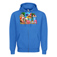 True Royal travel coffee cups Zipper Hoodie - Zillion Design Studio
