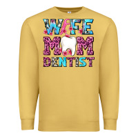 Antique Gold Wife Mom Dentist With Tooth And Floss Premium Sweatshirt - AdoDesignShop