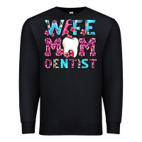 Black Wife Mom Dentist With Tooth And Floss Premium Sweatshirt - AdoDesignShop