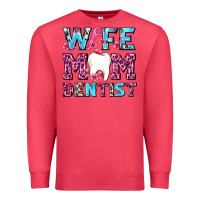Cardinal Wife Mom Dentist With Tooth And Floss Premium Sweatshirt - AdoDesignShop