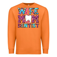 Carrot Wife Mom Dentist With Tooth And Floss Premium Sweatshirt - AdoDesignShop