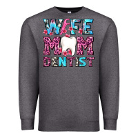 Charcoal Heather Wife Mom Dentist With Tooth And Floss Premium Sweatshirt - AdoDesignShop
