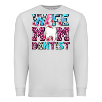 Dove Grey Wife Mom Dentist With Tooth And Floss Premium Sweatshirt - AdoDesignShop