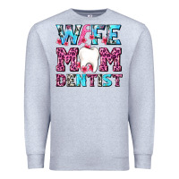 Heather Grey Wife Mom Dentist With Tooth And Floss Premium Sweatshirt - AdoDesignShop