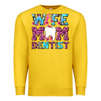 Lemon Wife Mom Dentist With Tooth And Floss Premium Sweatshirt - AdoDesignShop
