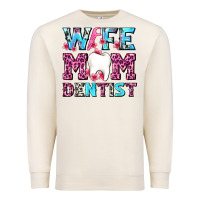 Sandshell Wife Mom Dentist With Tooth And Floss Premium Sweatshirt - AdoDesignShop