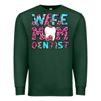 Sports Green Wife Mom Dentist With Tooth And Floss Premium Sweatshirt - AdoDesignShop