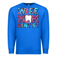 True Royal Wife Mom Dentist With Tooth And Floss Premium Sweatshirt - AdoDesignShop