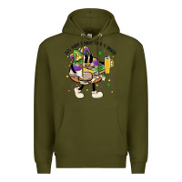 Army Green out here lookin like a snack king cake mardi gras Premium Hoodie - MaliasSmallBusiness