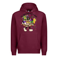 Burgundy out here lookin like a snack king cake mardi gras Premium Hoodie - MaliasSmallBusiness