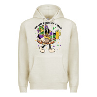 Oatmeal Heather out here lookin like a snack king cake mardi gras Premium Hoodie - MaliasSmallBusiness