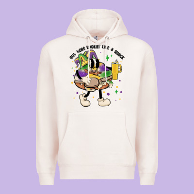 Out Here Lookin Like A Snack King Cake Mardi Gras Premium Hoodie Designed By Maliassmallbusiness