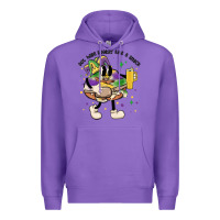 Purple out here lookin like a snack king cake mardi gras Premium Hoodie - MaliasSmallBusiness