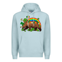 Blue Mist st patricks bear ado Premium Hoodie - AdoDesignShop
