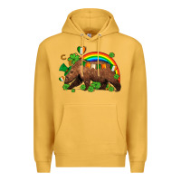 Mustard st patricks bear ado Premium Hoodie - AdoDesignShop