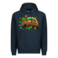 Navy st patricks bear ado Premium Hoodie - AdoDesignShop