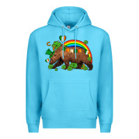 Ocean Blue st patricks bear ado Premium Hoodie - AdoDesignShop