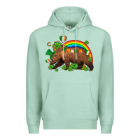 Seafoam st patricks bear ado Premium Hoodie - AdoDesignShop