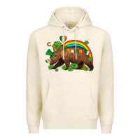 Tofu st patricks bear ado Premium Hoodie - AdoDesignShop